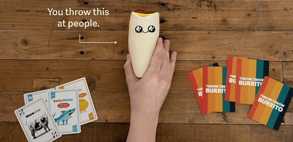 Throw Throw Burrito: A card game that combines frantic matching