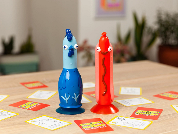 How to Play Chicken vs Hotdog: A flip it and stick it party game