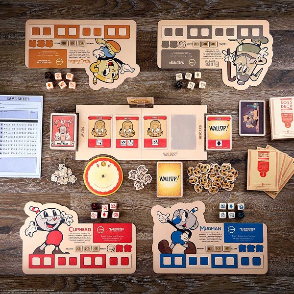 Cuphead: Fast Rolling Dice Game Components