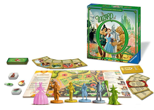 The Wizard of Oz Adventure Book Game Components