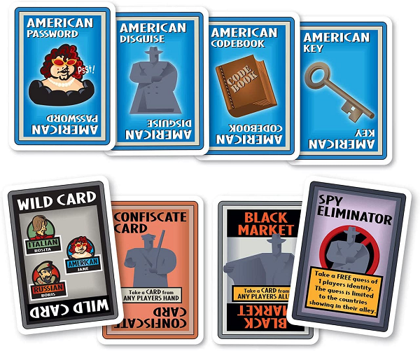 Spy Alley Card Game Components