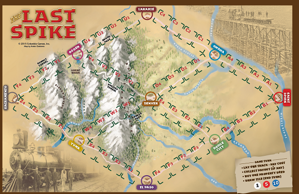 Game Board for The Last Spike